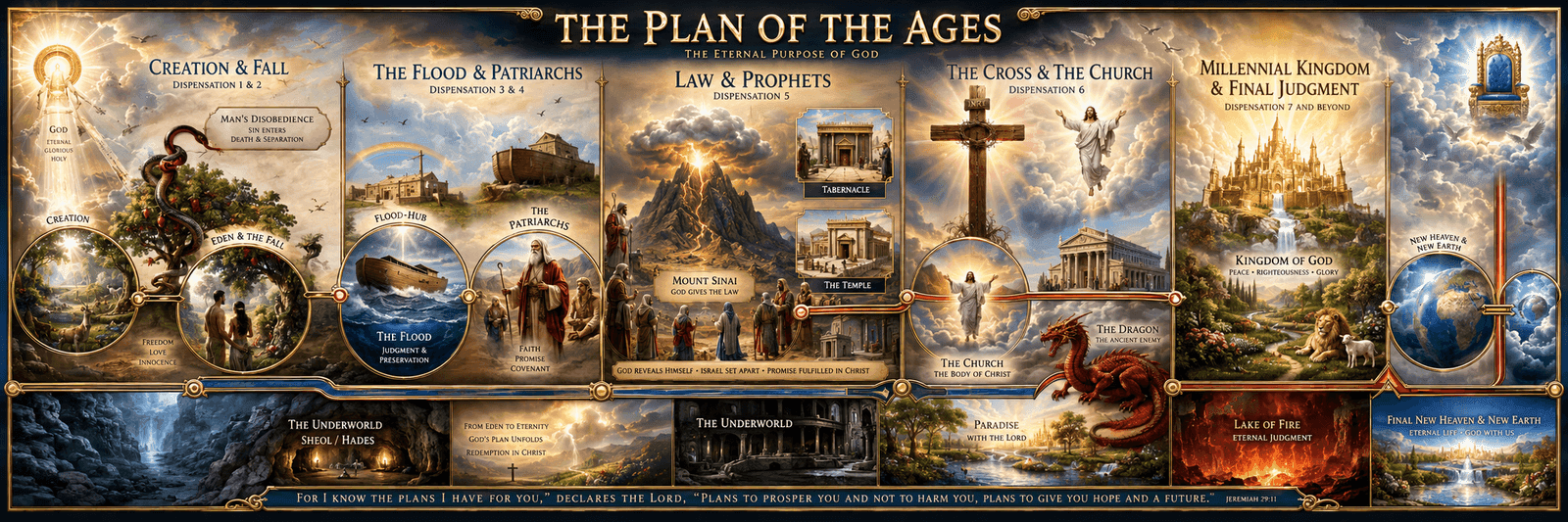 God's Universal Plan for Creation — Complete Overview Chart