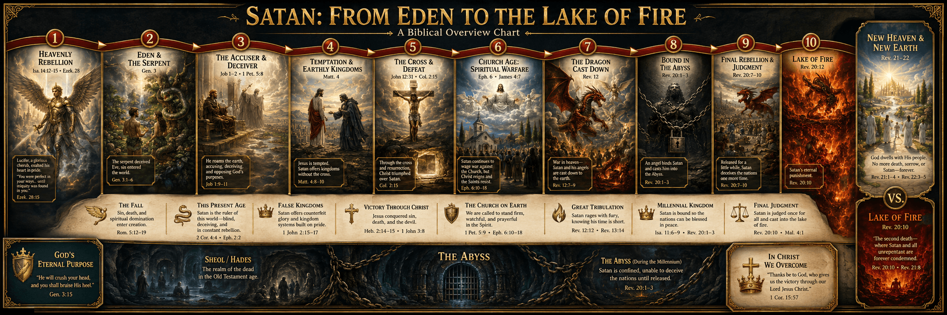 God's Universal Plan for Creation — Complete Overview Chart